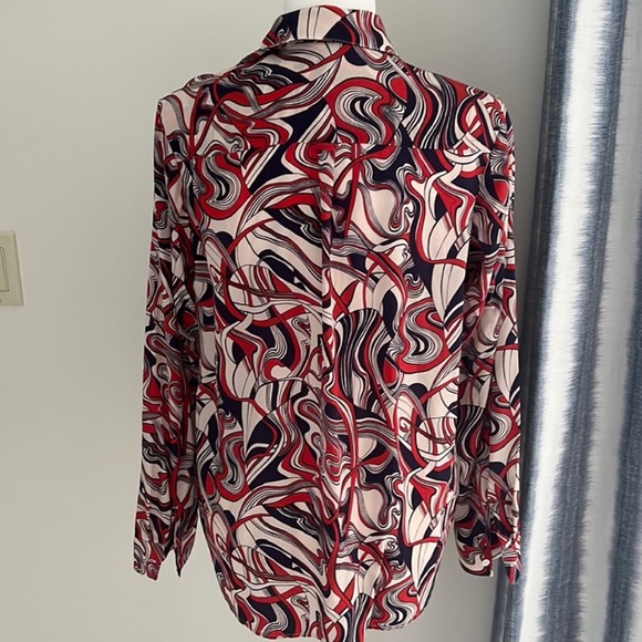 Catherine Gee Sophie Printed Silk Blouse - Picture 3 of 5